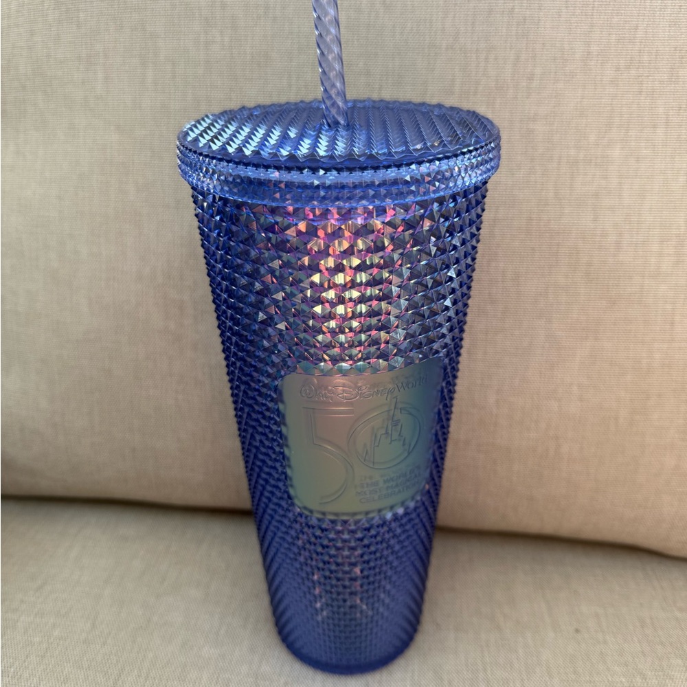New Disney World 50th Starbucks Tumbler with Straw